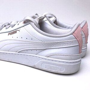 Puma white leather sneakers